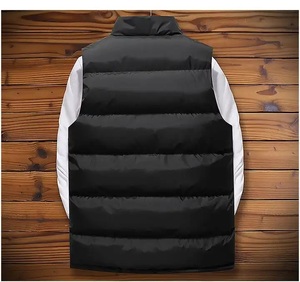 Veste sans manches matelassée personnalisée de haute qualité avec logo, fabriquée en usine, manteau chaud d'hiver, doudoune coupe-vent, gilet streetwear - Product Image 3