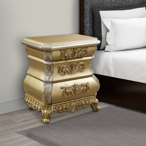 Classic Nightstand Made Of Solid Mahogany Wood High Quality With Carved For Bedroom Furniture - Product Image 5