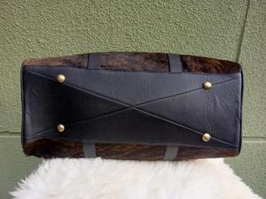 Sac de voyage pliable en cuir véritable léger et tendance, sac de week-end en cuir de vachette fait main, bagage de nuit unisexe - Product Image 6