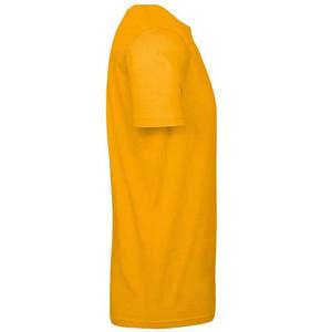 Camisetas personalizadas de fábrica para hombre, corte relajado, algodón, color amarillo, cuello redondo, ropa informal de verano, camisetas para hombre - Product Image 3