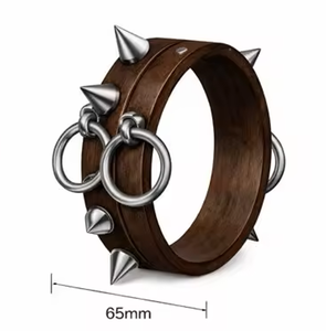 Wood Crafts Jewelry Vintage Inspired Wooden And Metal <b>Bangles</b> Women Girl Wood Metal <b>Bangle</b> <b>Bracelets</b> & <b>Bangles</b> - Product Image 2