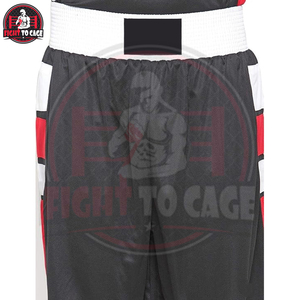 Ensemble deux pièces de combat unisexe (débardeur et short) personnalisable, fabriqué en usine, en polyester/spandex extensible, pour uniforme de boxe d'équipe vierge ou personnalisé - Product Image 5