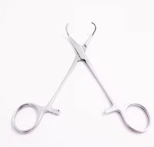 Pinza para toallas Backhaus con articulación de bola y encaje, 14 cm, de acero inoxidable, instrumento quirúrgico, pinza para toallas en venta - Product Image 3