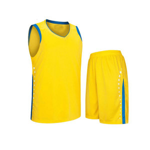 Shorts de volley-ball jaunes pour hommes en mesh avec bande latérale bleue et étoiles blanches, taille élastique, respirant, tenue de sport d'été personnalisable - Product Image 6