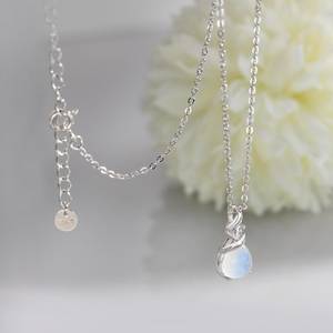 Natural <b>Moonstone</b> <b>Pendant</b> 925 Sterling Silver 14K Gold Plated Dangle Gemstone Jewelry For Women Gift - Product Image 5