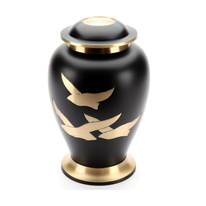 Urne funéraire vintage en métal pour cendres de chien et de chat, vase commémoratif avec empreinte de patte, finition mate bordeaux, fournitures funéraires en laiton, logo personnalisé en usine - Product Image 5