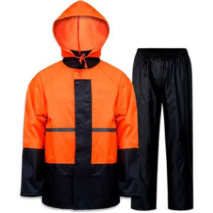 Combinaison de pluie imperméable haute visibilité réfléchissante 2026 pour hommes et femmes, veste et pantalon de travail pour jours de pluie - Product Image 1
