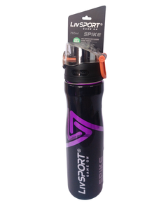 Bouteille d'eau sport élégante LIVIA LivSPORT 750 ml Spike pour usage quotidien, hydratation en extérieur, anti-fuite, écologique, en PET, design incurvé - Product Image 3