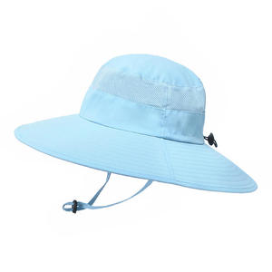 Chapeau Bob Femme Respirant à Large Bord avec Cordon, Logo Brodé Personnalisé, Vente en Gros OEM - Product Image 3