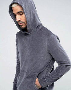Survêtements de sport en velours personnalisés avec logo brodé réfléchissant, design de survêtement zippé, coupe-vent en nylon pour hommes - Product Image 2