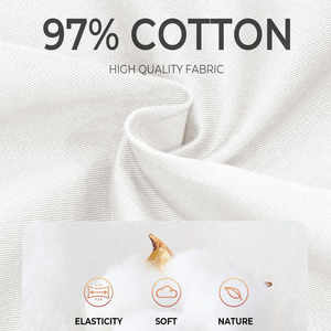 <b>Men's</b> <b>White</b> <b>Cargo</b> Shorts Mid Waist Elastic Breathable Oxford Cotton Casual Shorts With Pockets - Product Image 6