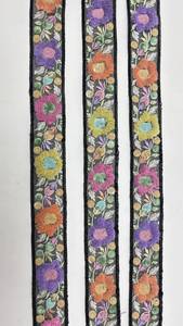 Bordure en dentelle brodée pour sari, lehenga, robe, chemisier, vêtements de mode, décoration artisanale, vente en gros - Product Image 4