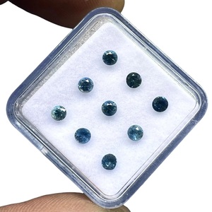 Zafiro Azul Natural de 3mm, Corte Diamante, Piedras Preciosas Sueltas, Gemas Vishesh, Certificado por Terceros, Precio al por Mayor, Lote a Granel para Fabricación de Joyería - Product Image 4