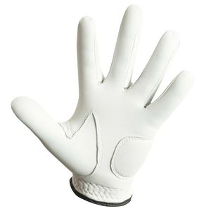 New Arrival Darib Impex Men's White PU Leather Golf Gloves Adjustable Wrist Strap Full Color Indonesia Design <b>Hook</b> Loop Closure - Product Image 1