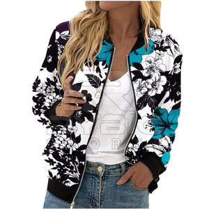 Pakistan Manufacture Urban Women Printing Varsity <b>Jackets</b> Smooth Finish Garment For Contemporary Street Fashion Wear - Product Image 6