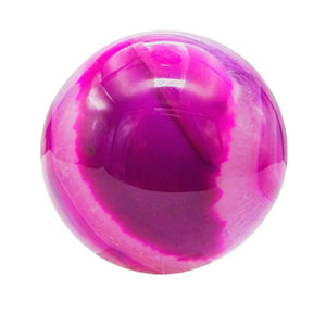 Esfera de Mármol Ónix Original, Bola de Piedra Tallada de Color Rosa Brillante para Decoración y Regalo en Pakistán - Product Image 1