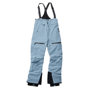 Pantalon de ski chauffant coupe-vent pour femme, salopette de neige avec fermeture éclair, tissu isolant imperméable personnalisé pour le ski et le snowboard, OEM/ODM, marque privée - Product Image 1