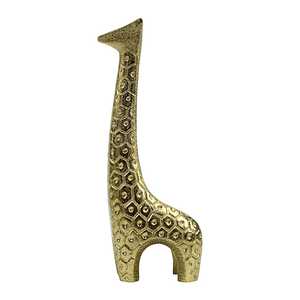 Jaffs Exports Aluminium 27cm H X 6cm W X 12cm L Giraffe Figurine Handmade Eco-Friendly Contemporary Animal Sculpture Tabletop - Product Image 3