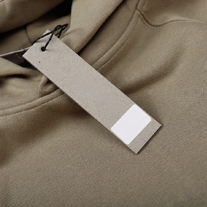 Ensemble de sweats à capuche unisexes surdimensionnés en coton épais avec logo imprimé en relief de haute qualité, tailles plus grandes pour hommes - Product Image 5
