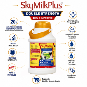 Complément alimentaire liquide SkyMilk Plus à double concentration en minéraux et vitamines pour bovins, ovins et volailles - 20 % de plus en rendement laitier |   Pack de 5 litres - Product Image 3