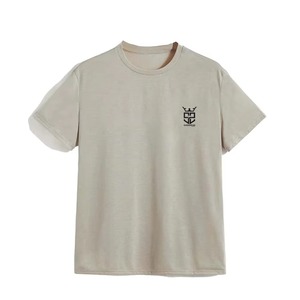 Camiseta de Verano Personalizada con Logotipo Impreso para Hombre, 100% Algodón, Corte Holgado, Transpirable, Talla Grande, para Venta en Línea - Product Image 1