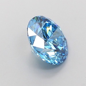 Diamant CVD cultivé en laboratoire, forme ronde, 1,51 carat, bleu vif fantaisie, clarté SI1, polissage excellent, pierre précieuse brute brillante. - Product Image 4