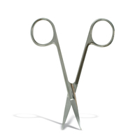 Ciseaux Iris en acier inoxydable à pointe fine droite, instrument chirurgical manuel réutilisable, kit médical certifié CE Classe II