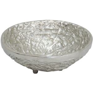 Plateau de service à feuilles en aluminium argenté de haute qualité, fait à la main, vaisselle en métal écologique décorative élégante pour la maison ou l'hôtel - Product Image 4