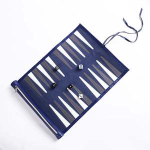 Tablero de Backgammon y Ajedrez de Cuero Clásico, Educativo y Duradero, para Niños y Adultos, Entretenimiento al Aire Libre - Product Image 1