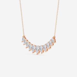 Collar de Cadena con Diamante Cultivado en Laboratorio en Forma de Pera de 3 Quilates, Graduado en el Centro, para Mujer, Elegante, Brillante, Joyería para Uso Diario - Product Image 1