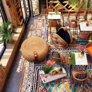 Lanterne en bambou naturel tressé à la main, style classique, décoration de fête, cadeau du Vietnam - Product Image 1