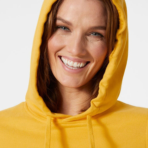 Wholesale Drop Shoulder Solid Color Athletic Drawstring <b>Hoodie</b> Oversized Fit Gym Kangroo Pocket Cotton <b>Polyester</b> <b>Hoodie</b> Women - Product Image 6