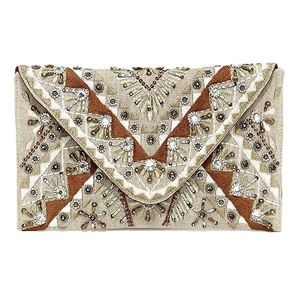 Bolsos de hombro para mujer con cuentas hechas a mano, vestido informal elegante para eventos, fiesta de boda, bordado para mujer, verano e invierno - Product Image 1