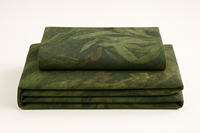 Parure de lit de luxe double face en lin 100% biologique, motif imprimé Euro Flex, 100TC, 160-180GSM, toutes saisons, qualité supérieure, 6 pièces