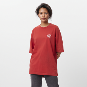 เสื้อยืดโอเวอร์ไซส์ผู้หญิง OEM ผ้าฝ้าย ทรงหลวม สีพื้น เสื้อผ้าลำลองสไตล์สตรีทแวร์ รับสกรีนโลโก้ด้านหน้า - Product Image 3