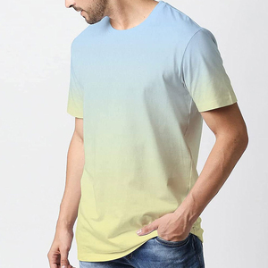 เสื้อยืดคอกลมพิมพ์ลายคุณภาพสูงสำหรับผู้ชาย สไตล์ลำลองแนวสตรีทแวร์ สำหรับฤดูใบไม้ผลิและฤดูใบไม้ร่วง บริการ OEM ODM แบบถัก - Product Image 5