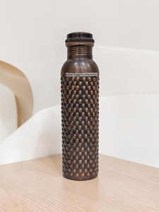 Luxury Embossed Copper <b>Water</b> <b>Bottle</b> from Indian exports international. ( CERTIFIED PURE COPPER ) - Product Image 1