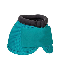 Protège-jambes de cheval personnalisés en PVC et néoprène, couleur turquoise, respirants, avec fermeture auto-agrippante réglable, style sportif - Product Image 4