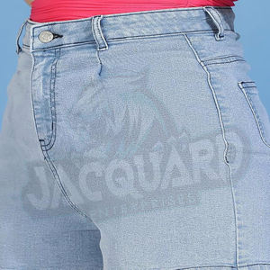 Shorts en jean taille haute de qualité supérieure pour femmes, respirants, décontractés, pour l'été, design personnalisable, shorts pour femmes - Product Image 5