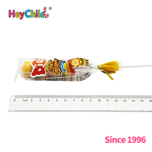 Bonbons en gros personnalisés sous marque privée, nouvelles sucettes gélifiées en forme de burger, saveur fruitée riche, douces et moelleuses, en boîte, appréciées des enfants, collations quotidiennes, OEM/ODM - Product Image 6