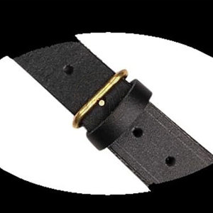 Ceinture décontractée grande taille Sam Browne en cuir de vachette avec boucle en acier, caractéristiques écologiques pour vêtements traditionnels - Product Image 6