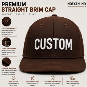 Casquettes Snapback à visière plate brodées personnalisées OEM ODM pour hommes et femmes, casquettes streetwear en coton respirant de haute qualité, personnalisables - Product Image 1