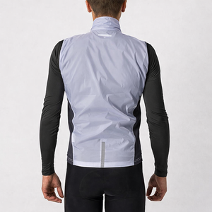Gilet de cyclisme pour homme, coupe-vent, extensible, entièrement zippé, col montant, pour la route et le gravel - Product Image 5