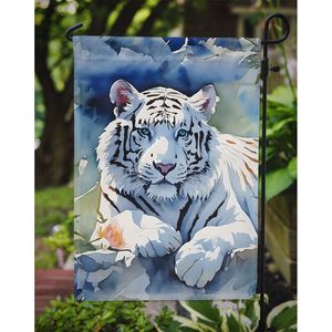 ธงสวนหลากสีที่มีงานศิลปะเสือขาวสำหรับกล่องจดหมายลานลานตกแต่งแบนเนอร์สำหรับเตียงดอกไม้ - Product Image 3