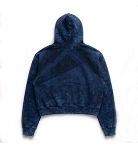 Sudadera con capucha y cremallera de peso pesado con estampado digital para hombre, talla grande, hombros caídos, corte holgado, ropa de invierno, calidad Impex - Product Image 2