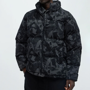 Bomber <b>Jacket</b> Supplier Custom <b>Camo</b> Printed Men's Spring Outdoor Hip Hop Style Coated Cotton-Polyester <b>Waterproof</b> Breathable - Product Image 1