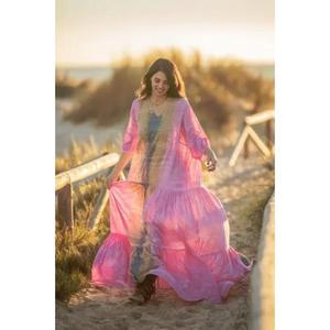 ชุดเดรสยาวทรงเอสำหรับผู้หญิงไซส์ใหญ่ สไตล์ลำลอง แขนกุด เหมาะสำหรับวันหยุดฤดูร้อน ใส่ไปเที่ยวชายหาดได้ - Product Image 5