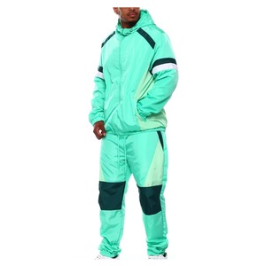 2026 Men's Two Piece Custom Sets Windbreaker Tracksuits <b>Reflective</b> Zip Up Nylon Two Piece Windbreaker Short Set For Men - Product Image 2