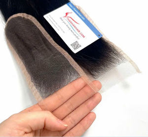 Cabello liso de hueso con cierre de encaje HD de la mejor venta con cabello humano de color personalizado para un aspecto pulido elegante al por mayor - Product Image 4