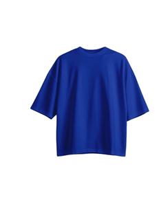 T-shirt à épaules tombantes 100% coton pour hommes Coupe surdimensionnée Séchage rapide Respirant Fil court teint Techniques lavées - Product Image 4